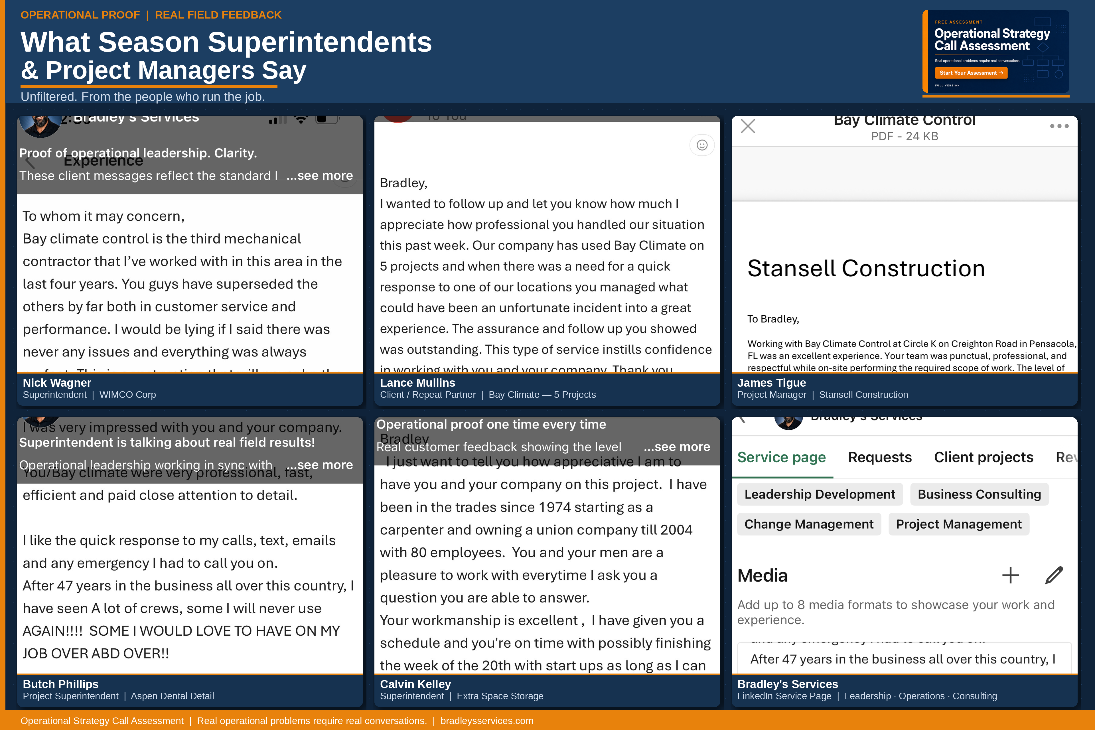 Superintendent and Project Manager Feedback